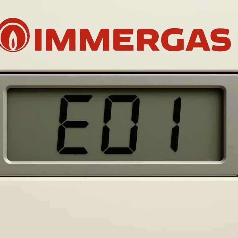 Dettaglio della valvola gas di una caldaia Immergas.